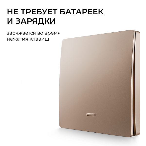 Реле с кинетическими выключателями, IP44, Wi-Fi 2,4 ГГц, Smart, 2выкл., 1 реле. беж. Apeyron 04-84