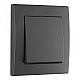 Выключатель одноклавишный Arte Milano SET06-1-30-1 black