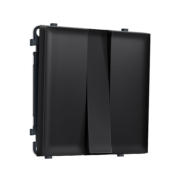Комплект механизма 3-кл выключателя SIGMA Черный матовый 10A-250V QUANT PRO Ambrella Volt MS805010 (SP8050, PR133)