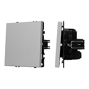 Выключатель перекрёстный 1 кл софт-тач никель Arlight SWT-MKX1-SFPL-IS (250V, 10A) 059429(1)