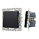Механизм выключателя одноклавишный перекрестный  Arlight SWT-MKX1-PL-BK (250V, 16A) 043719