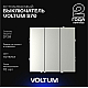 Выключатель встраиваемый Voltum S70 трехклавишный 10А, (сталь) VLS030105