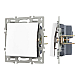 Механизм выключателя одноклавишный проходной Arlight SWT-MKP1-PL-WH (250V, 16A) 043714