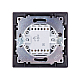 Выключатель двухклавишный с подсветкой Лама TDM Electric SQ1815-0505