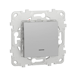 Переключатель одноклавишный перекрестный с подсветкой Schneider Electric Unica New NU520530N