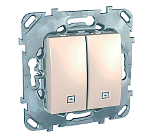 Выключатель двухклавишный для жалюзи Schneider Electric Unica MGU5.208.25ZD