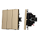 Выключатель 3 кл софт-тач золотой песок Arlight SWT-MK03-SFPL-GD (250V, 10A) 061798(1)