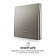 Выключатель кинетический 1кл., IP44, 2,4 ГГц, Smart, сер. Apeyron 04-78