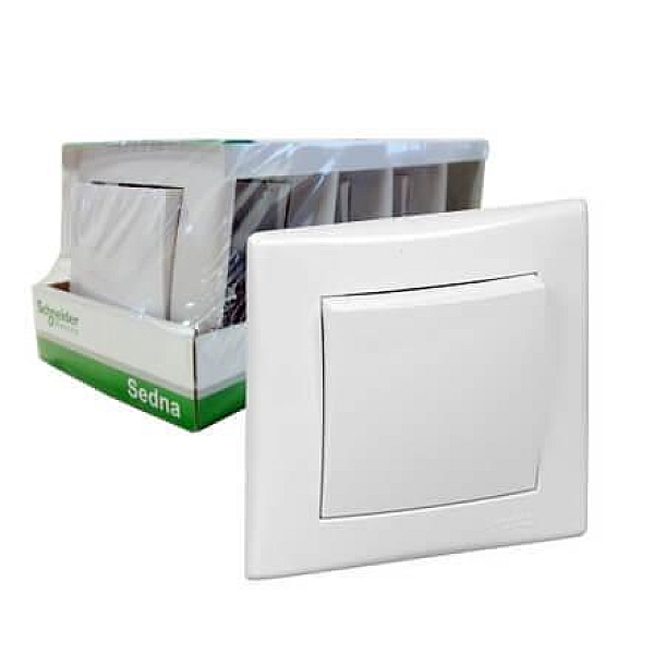 Выключатель одноклавишный Schneider Electric Sedna 10A 250V SDN0100170