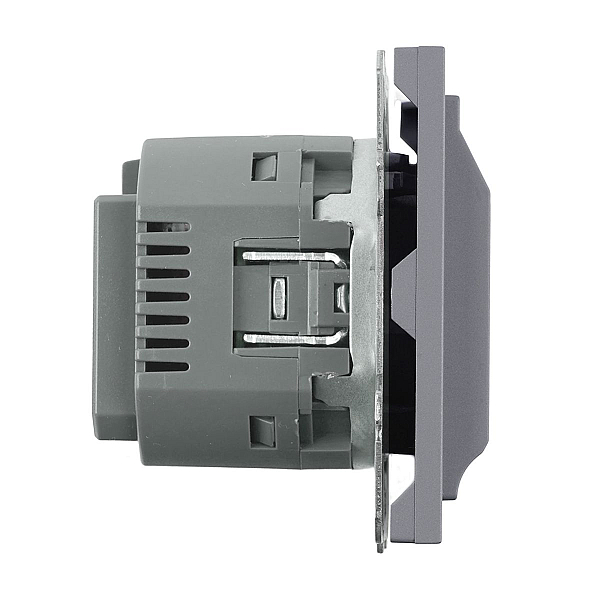 Выключатель карточный (механизм) Stekker 250В 40А Эмили RSW40-5114-10 платиново-серый soft touch 50699