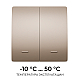 Выключатель кинетический 2кл., IP44, 2,4 ГГц, Smart, беж. Apeyron 04-76
