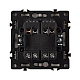 Выключатель перекрёстный 2 кл софт-тач черный оникс Arlight SWT-MKX2-SFPL-BK (250V, 10A) 061790(1)