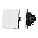 Механизм выключателя двухклавишный непроходной Arlight SWT-NOBE-MK02-SFPL-WH (230V, 10A) 054238