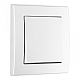 Выключатель одноклавишный Arte Milano SET06-1-30-1 silver