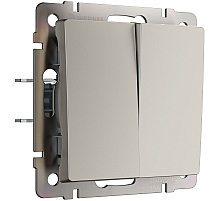 Выключатель двухклавишный проходной Werkel W1222004 4690389211928 a069458
