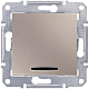 Выключатель одноклавишный с красной подсветкой Schneider Electric Sedna 10A 250V SDN0400368