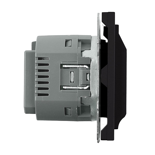 Выключатель карточный (механизм) Stekker 250В 40А Эмили RSW40-5114-05 черный уголь soft touch 50700