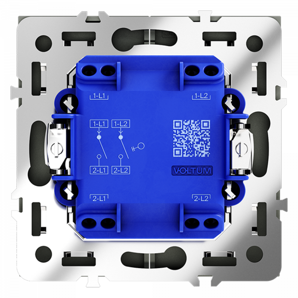 Выключатель двухклавишный Voltum S70 VLS020107 Выключатель двухклавишный Voltum S70 VLS020107