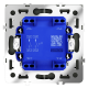 Выключатель двухклавишный Voltum S70 VLS020107