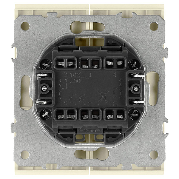 Переключатель Эра Arktik 16-1106-02 двойной 10АХ-250В слоновая кость Б0070365