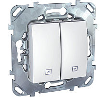Выключатель двухклавишный кнопочный для жалюзи Schneider Electric Unica MGU5.207.18ZD