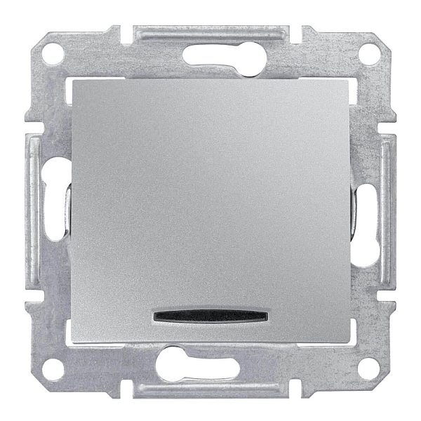Выключатель одноклавишный 2P с красной подсветкой Schneider Electric Sedna 10A 250V SDN0201160