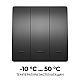 Выключатель кинетический 3кл., IP44, 2,4 ГГц, Smart, чер. Apeyron 04-83