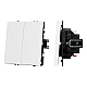 Механизм выключателя двухклавишный проходной Arlight SWT-NOBE-MKP2-SFPL-WH (230V, 10A) 054242