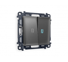 Комплект механизма 2-кл проходного выключателя с подсветкой Ambrella Volt Alfa MA654040