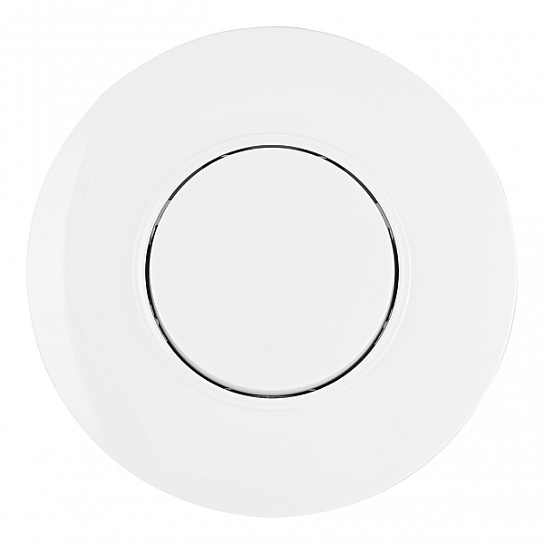 Выключатель круглый одноклавишный с рамкой Arte Milano SET08-1-30-1 white