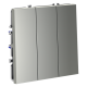 Выключатель трехклавишный Voltum S70 VLS030105