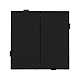 Механизм выключателя двухклавишный проходной Arlight SWT-TENDO-MKP2-SFPL-BK (230V, 10A) 054553