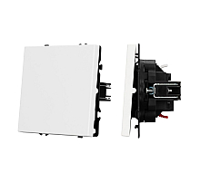 Выключатель проходной 1 кл софт-тач белый кварц Arlight SWT-MKP1-SFPL-WH (250V, 10A) 054235(1)