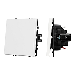 Выключатель проходной 1 кл софт-тач белый кварц Arlight SWT-MKP1-SFPL-WH (250V, 10A) 054235(1)
