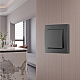 Выключатель одноклавишный Arte Milano SET06-1-30-1 black