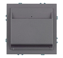 Выключатель карточный Stekker Эмили RSW40-5114-10 платиново-серый, soft touch 50699
