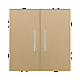 Выключатель 2-клавишный 10А/250В с LED подсветкой, золотой Kollinger Eclipse EC-010GD