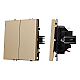 Выключатель 2 кл софт-тач золотой песок Arlight SWT-MK02-SFPL-GD (250V, 10A) 054253(1)