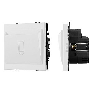 Выключатель карточный магнитный софт-тач белый кварц Arlight SWT-CRD-SFPL-WH (250V, 25A) 064817