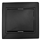 Выключатель 1 кл. скрытой установки 10А 250В IP20, черный (керамика) 'Дельта' General 477301