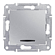 Выключатель кнопочный с синей подсветкой Schneider Electric Sedna 10A 250V SDN1600160