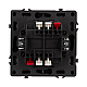 Механизм выключателя двухклавишный проходной Arlight SWT-NOBE-MKP2-SFPL-BK (230V, 10A) 054255