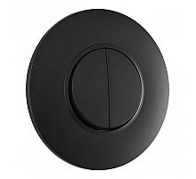 Выключатель круглый двухклавишный с рамкой Arte Milano SET08-1-30-2 black