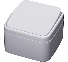 Выключатель 1-клавишный Stekker, PSW10-41-20, открытой установки, 250В, 10А, IP20 Basic, белый 39031