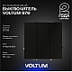 Выключатель встраиваемый Voltum S70 трехклавишный 10А, (черный матовый) VLS030108
