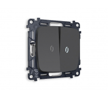 Комплект механизма 2-кл выключателя с подсветкой Ambrella Volt Omega MO904015