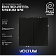 Выключатель встраиваемый Voltum S70 двухклавишный 10А, (черный матовый) VLS020108