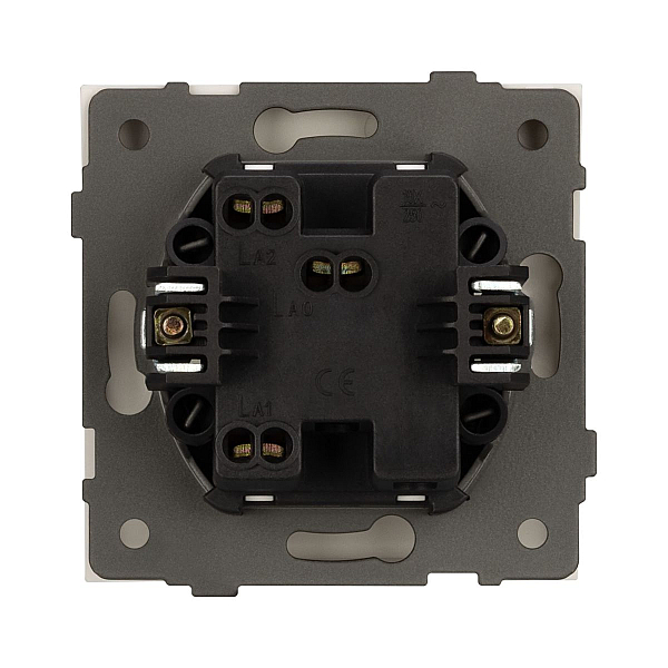 Механизм выключателя одноклавишный проходной Arlight SWT-TENDO-MKP1-SFPL-GD (230V, 10A) 054580