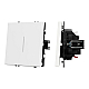 Выключатель проходной 1 кл подсветка софт-тач белый кварц Arlight SWT-MKP1-SFPL-L-WH (250V, 10A) 054236(1)