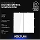 Выключатель встраиваемый Voltum S70 двухклавишный 10А, (белый глянцевый) VLS020101
